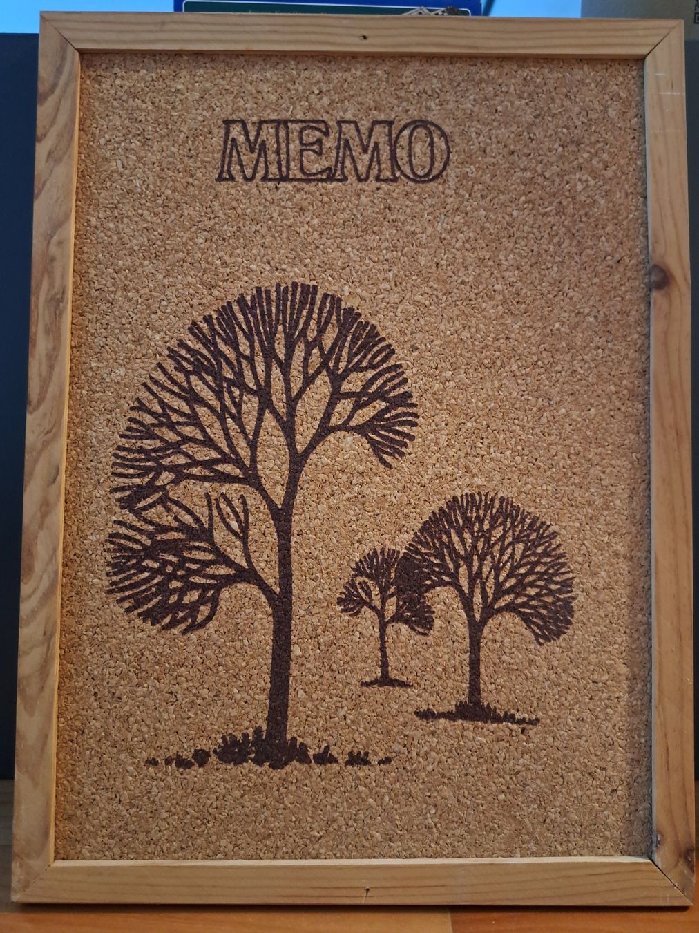 Wandtafeln: Memoboard aus Kork mit Holzrahmen – Gebraucht aus Wallisellen von Valkyrie13