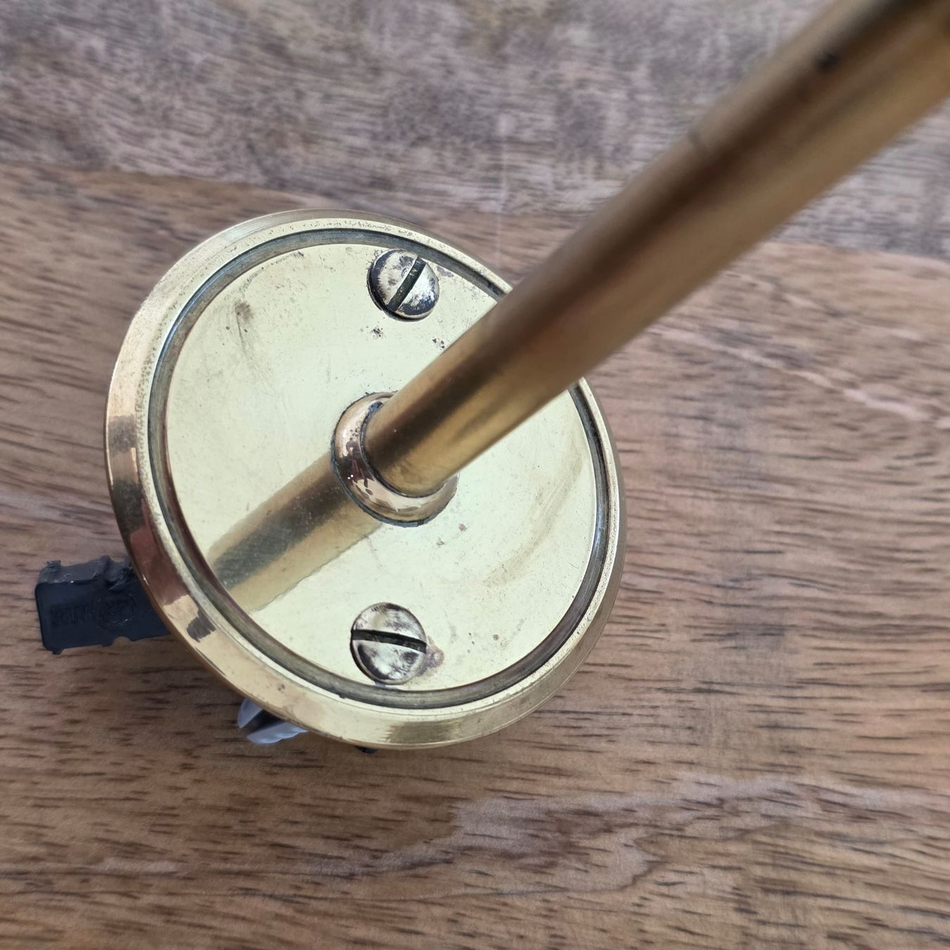 Lampade: Wandlampe Messing mit Glaslampe, Retro – Usato da Rheinsulz venduto da Dred 4