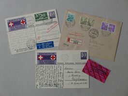 BUNDESFEIERKARTEN 1937 KANT. SÄNGERFEST ST. GALLEN