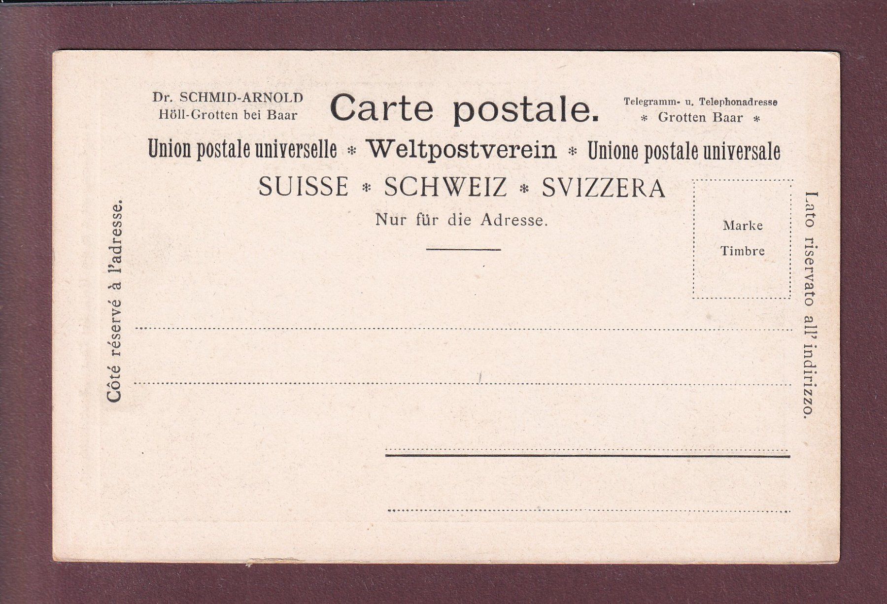 Ansichtskarten: BAAR - Höll-Grotten - Zauberschloss – Gebraucht aus Pully von nicecards 1