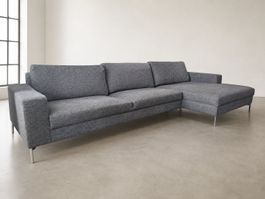 "Johann Jakob" Ecksofa Quattro by Pfister 310 cm grau