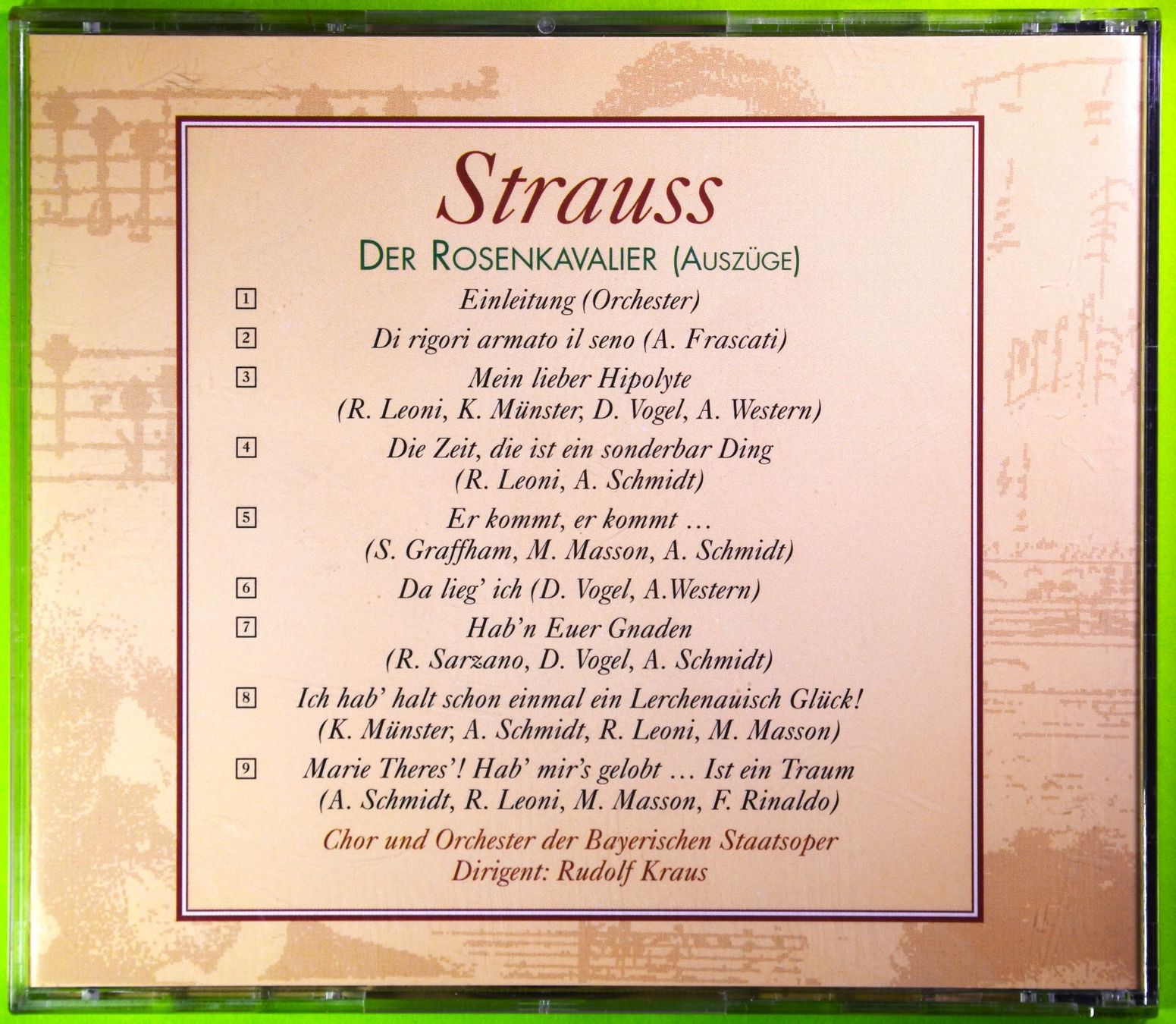 CD: RICHARD STRAUSS  /  DER ROSENKAVALIER – Nuovo (secondo la descrizione) da Luzern venduto da piro12 1