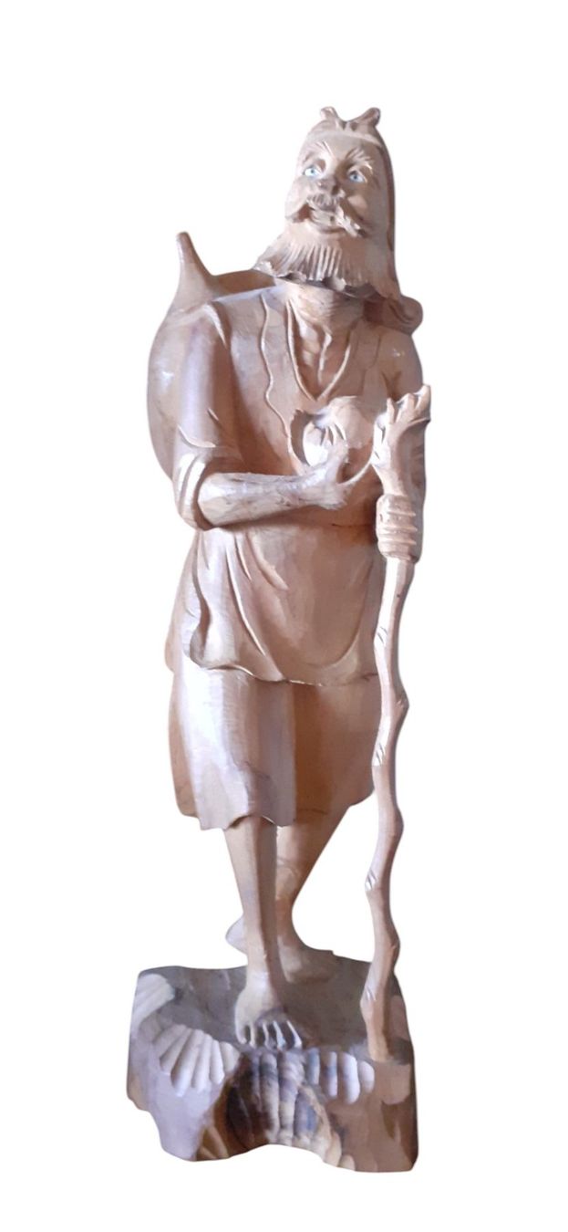 Sculture & Statue: Antike Holzfigur chinesischer Wanderer – Usato da Mörschwil venduto da antiksalon 5