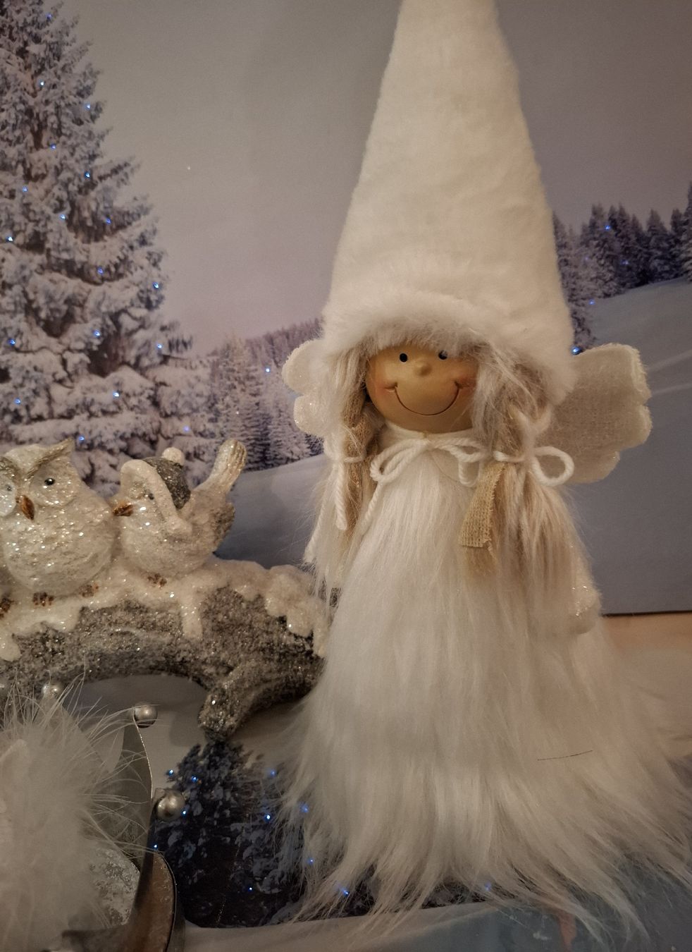 Toutes les décorations: ENGELI MIT VOGELAST VERZUCKERT UND KRONE MIT EULE – Neuf (Voir description) à Gretzenbach par schibaya 1
