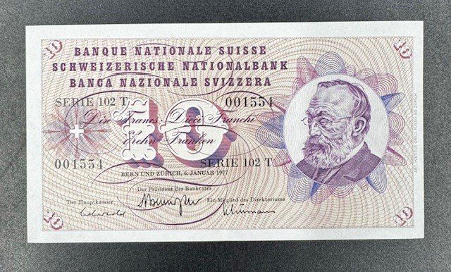 Banconote: 10 Franken Banknote - fast unz – Usato da Meilen venduto da coins4sale