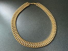 ✨Vintage Goldfarbe Strick Halskette