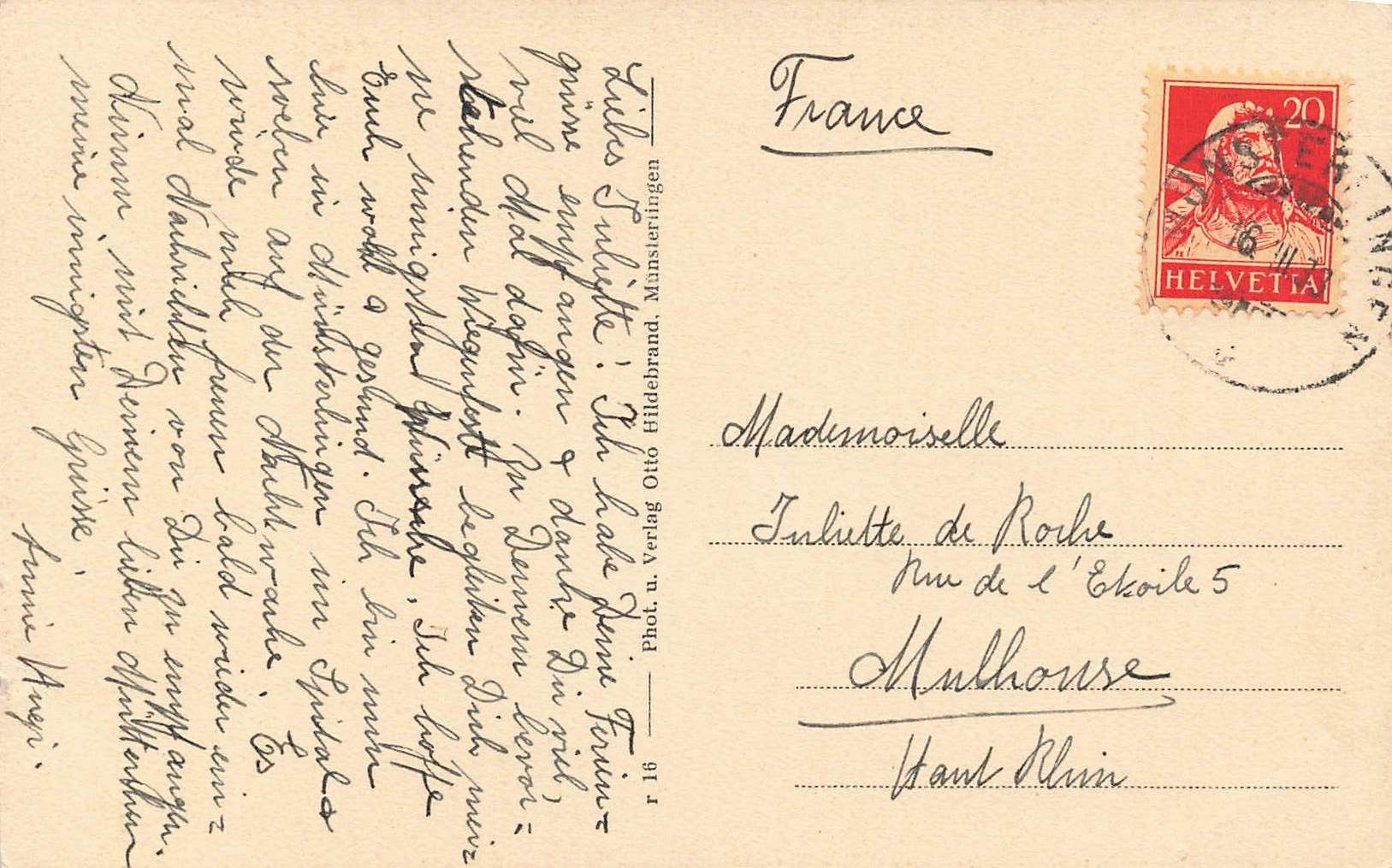 Cartoline postali: Kirche Kantonsspital Munsterlingen – Usato da Biasca venduto da Blenio71 1