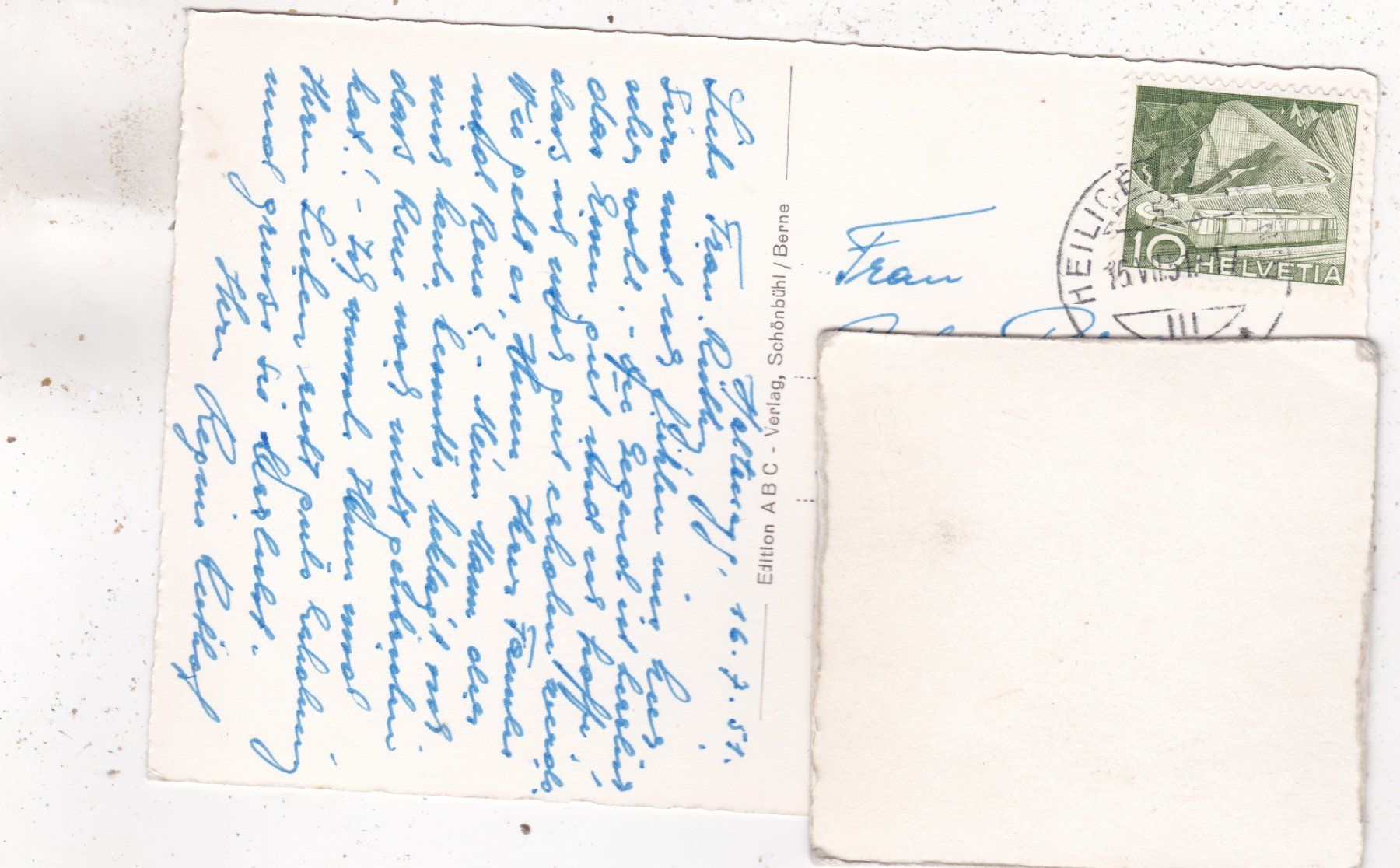 Cartoline postali: Haltenegg mit Stockhorn 1951 – Usato da Herisau venduto da Lisegrat2008 1