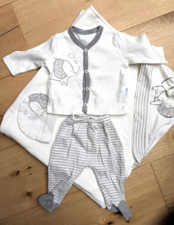 Baby-set 0-3 Monate Grösse 56-62 100% Baumwolle NENNY