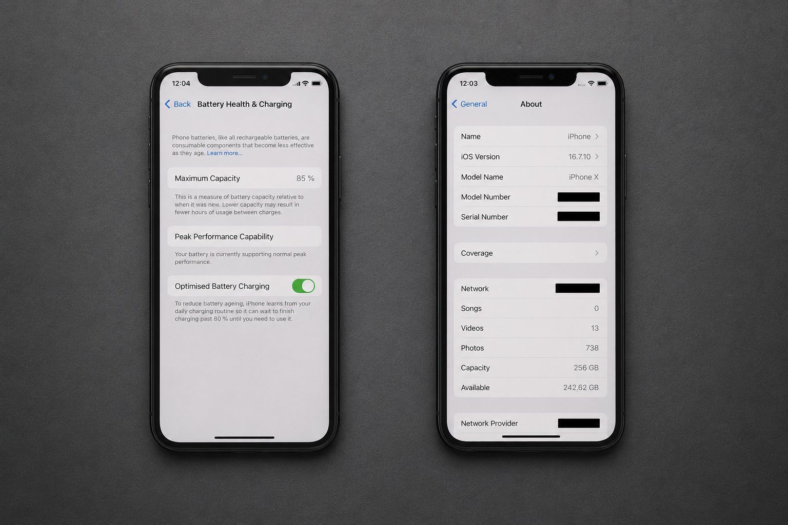 Apple Handys / Smartphones: Apple iPhone X 256 GB Space Gray – Gebraucht aus Basel von top_w2hg 2