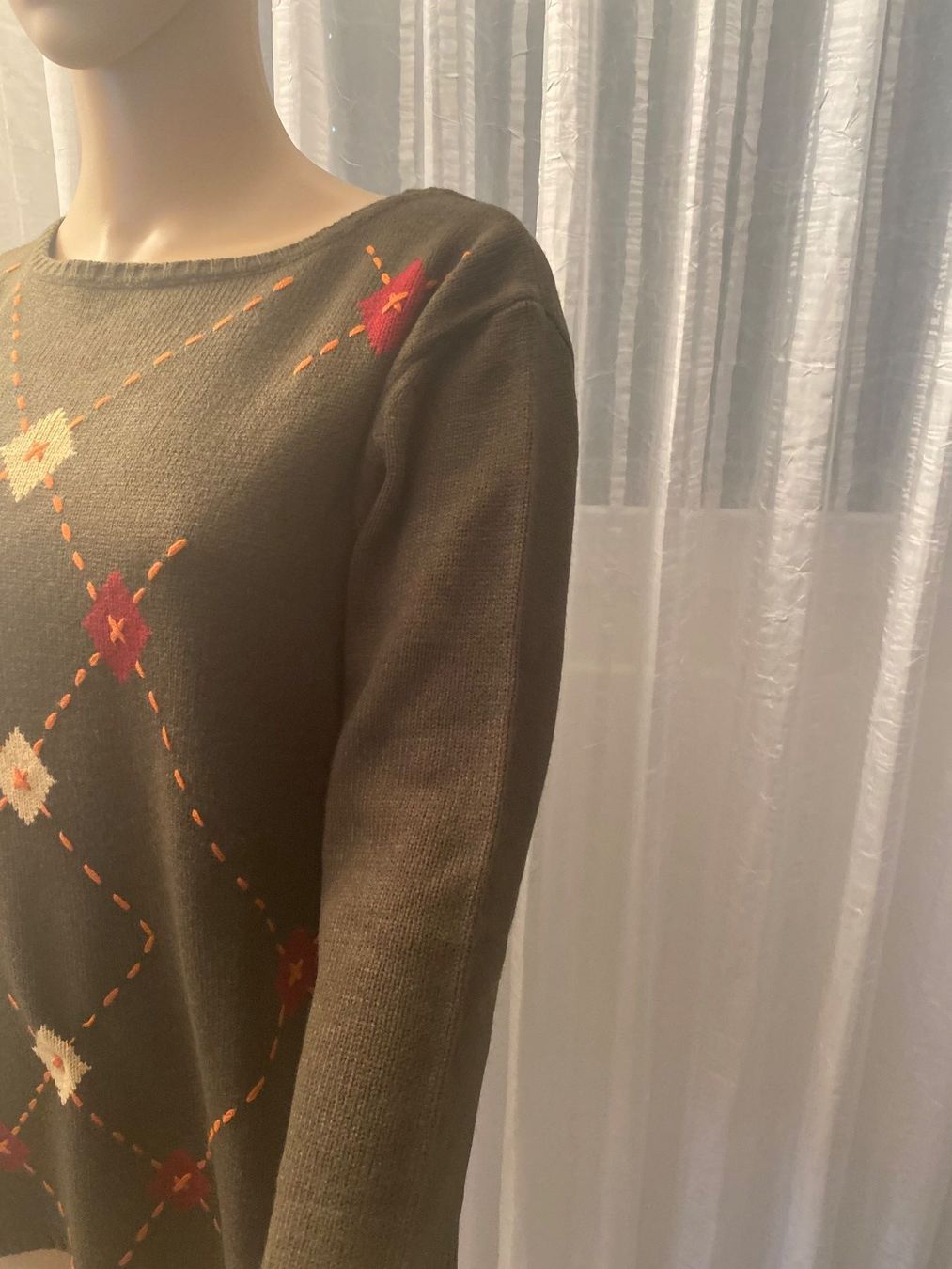 Pullover & Sweatshirts: Extravaganter seltener DI ROBERTO Rhomben Pullover, Gr. XL – Neu (gemäss Beschreibung) aus Winkel von ferrari2022 3