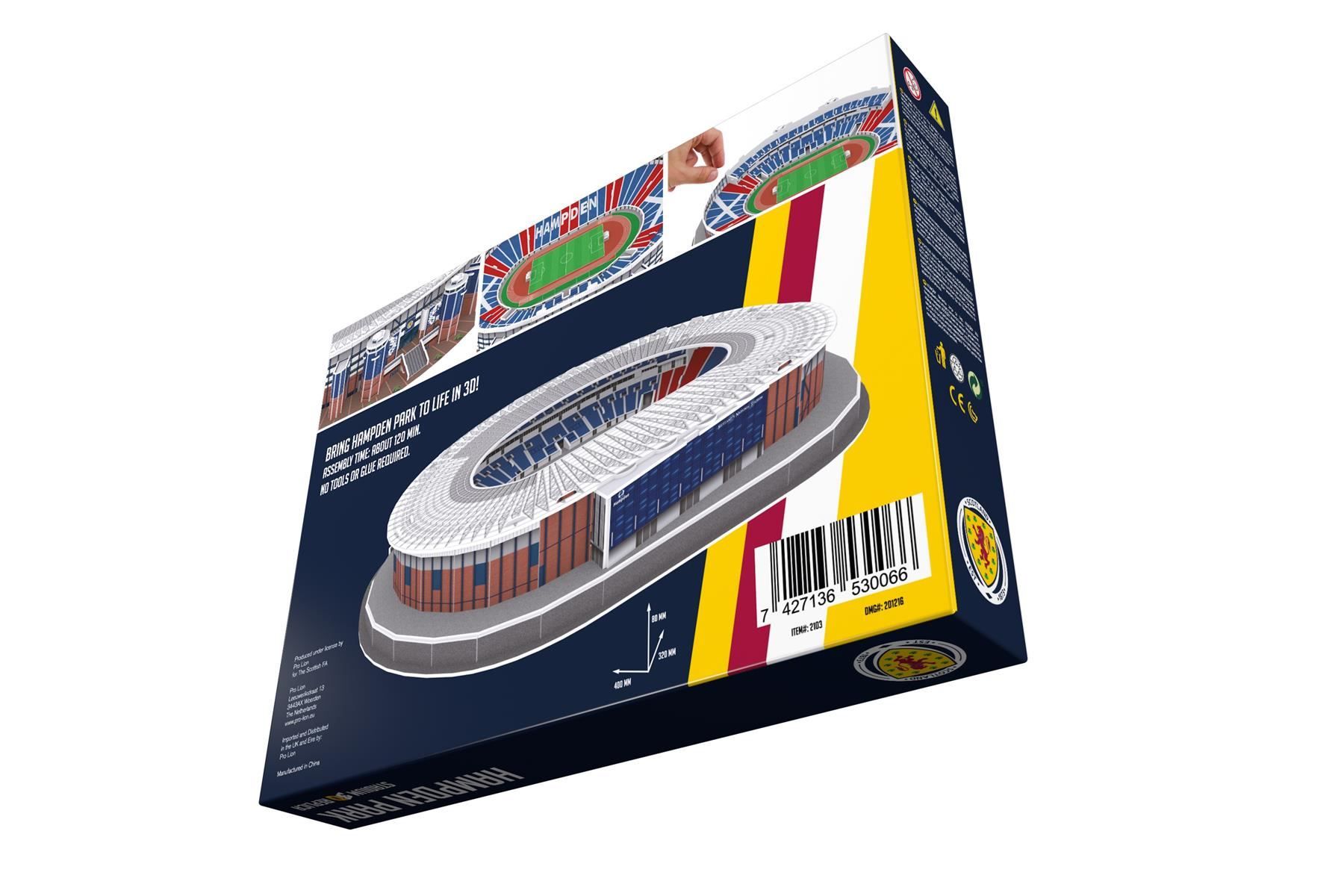 Puzzle: Hampden Park Stadion 3D Puzzle – Nuovo e nell'imballaggio originale da Wil SG venduto da Football-Legends 2
