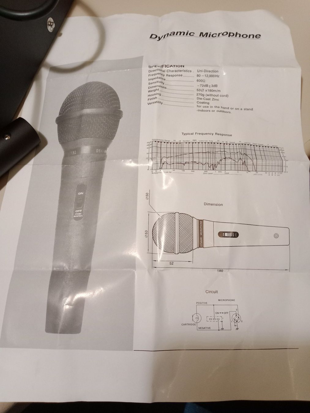 Microfoni: Dixon MD 1178 Dynamic Mikrofon Mikrophon Undirectional – Nuovo (secondo la descrizione) da Aarau venduto da toffeebear 1
