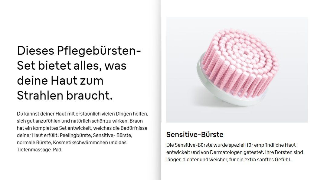 Cura del viso: Braun Face 3er Set Bürsten Neu – Nuovo (secondo la descrizione) da Benken SG venduto da olga81 2