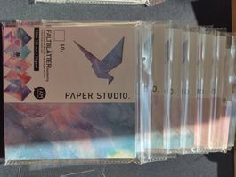 10 Pack Faltblätter Origami Papier 15x15cm Muster neu