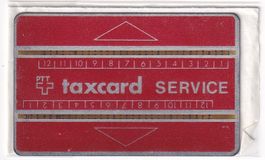 PTT - Taxcard SERVICE 2mm (Kat. Hobi M-4A Nr. 605F...)