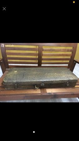 Antiker Geigenkasten aus Krokodilleder