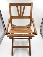 Klappstuhl Holz, ca. 1930–1950er Jahre, ideal für Puppen