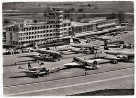 Flughof Zürich-Kloten, gelaufen 1954