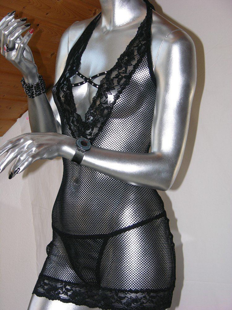 Altra biancheria intima: sexy Fishnet lace, schwarz, Einheitsgrösse – Nuovo e nell'imballaggio originale da Pratteln venduto da sexty-nine-69 1