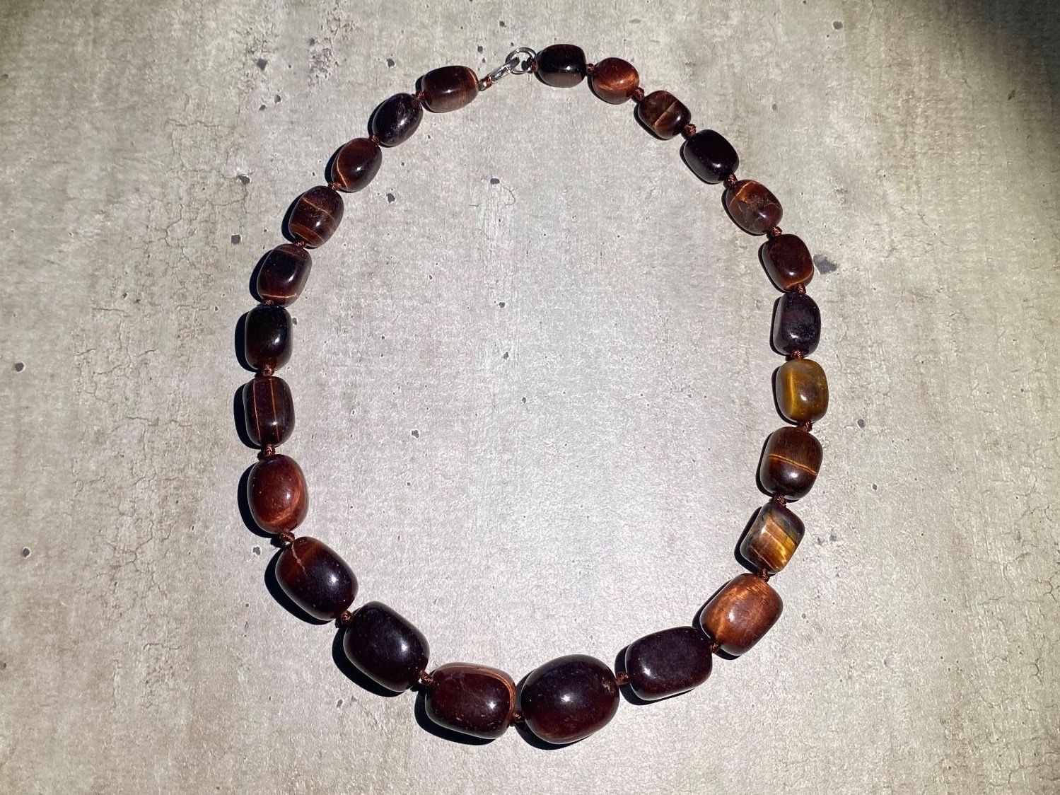 Catenine: Tiger eye   Tigerauge Edelstein Halskette – Nuovo e nell'imballaggio originale da Laax GR venduto da krippenfiguren-laax 5