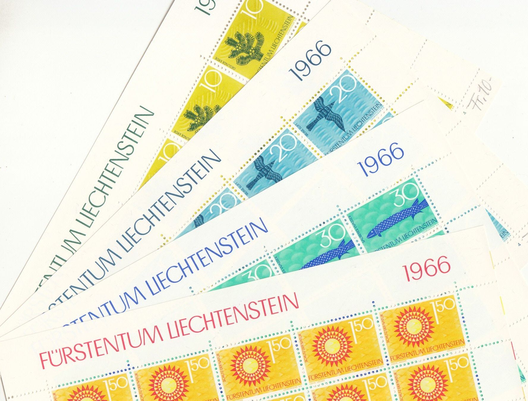 Tutti i francobolli: LBK 395 - 398 Bogen postfrisch – Usato da Bürglen TG venduto da StampGraf