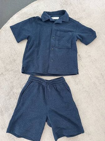Zara Set Jungen blau Gr 122