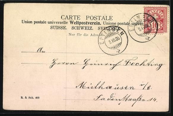 Cartoline postali: AK Eptingen, Teilansicht mit Bölchen – Usato da Berlin venduto da bartko-reher 1