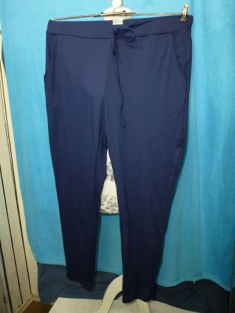 SCHLUPFHOSE IN BLAU GR XL DEHNBAR DÜNN SOMMER NEU GUMMIZUG
