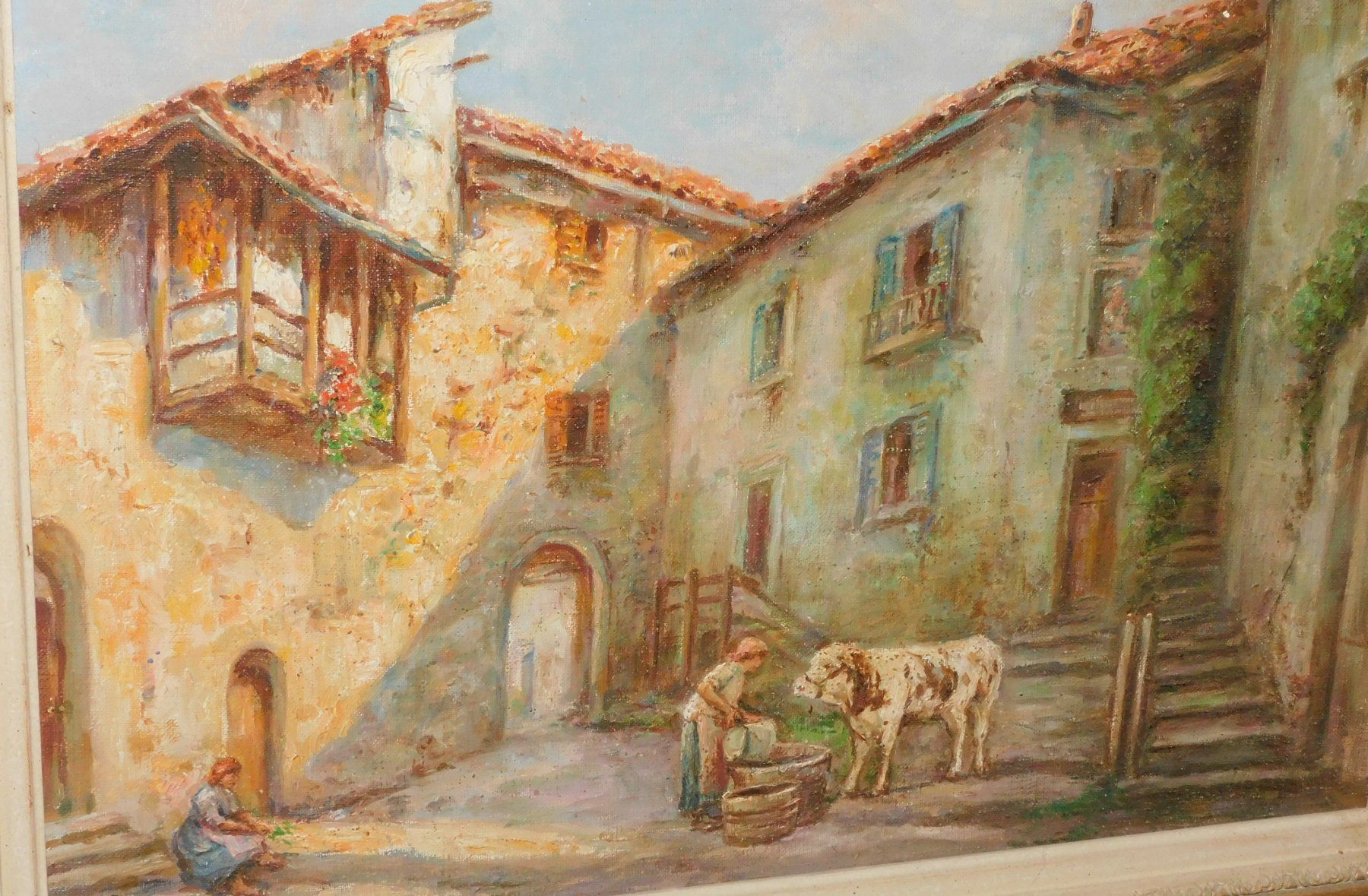 Dipinti: Kunst Gemälde gr altes Ölbild Max Lisadel 1950 - Ölgemälde – Usato da Sursee venduto da 76 3