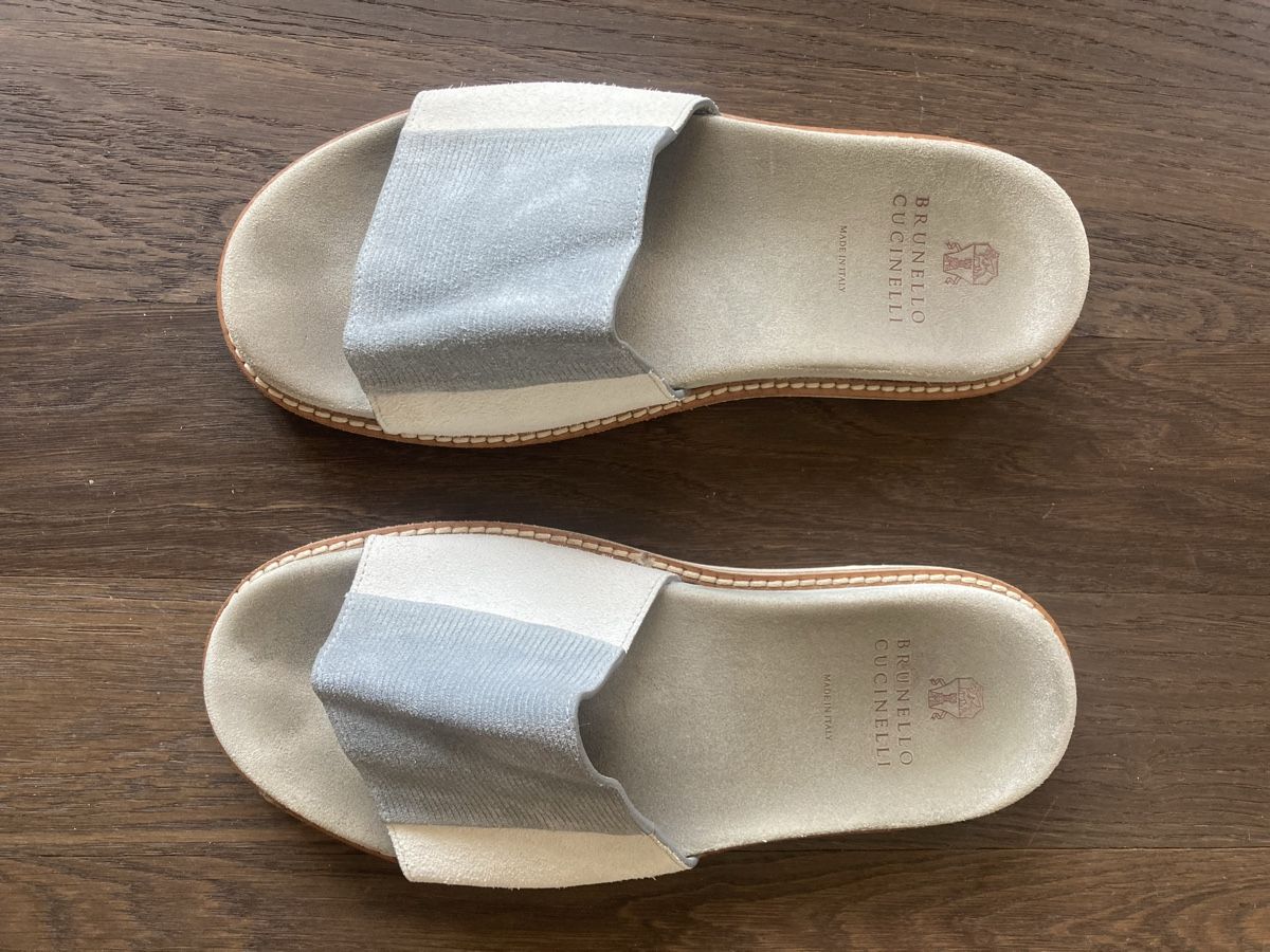 Brunello Cucinelli Scarpe da uomo: Brunello Cucinelli Herren Pantoletten Gösse 41 – Usato da Zürich venduto da mainau16 1