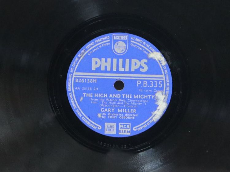 Schallplatten: Schellack Gary Miller The High And The Mighty Schallplatte – Gebraucht aus Eschenbach SG von Astalavista 2