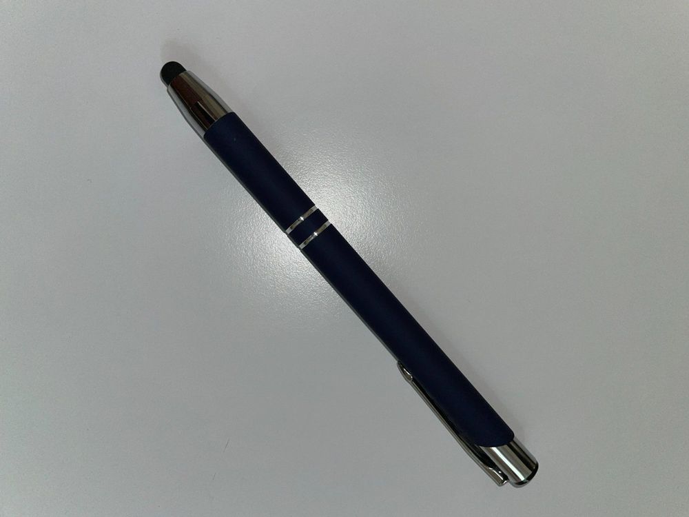 4 Stück Kugelschreiber Mit Stylus – 3 Farben, Touchscreen-tauglich, 0,7 Mm, Metall-Clip