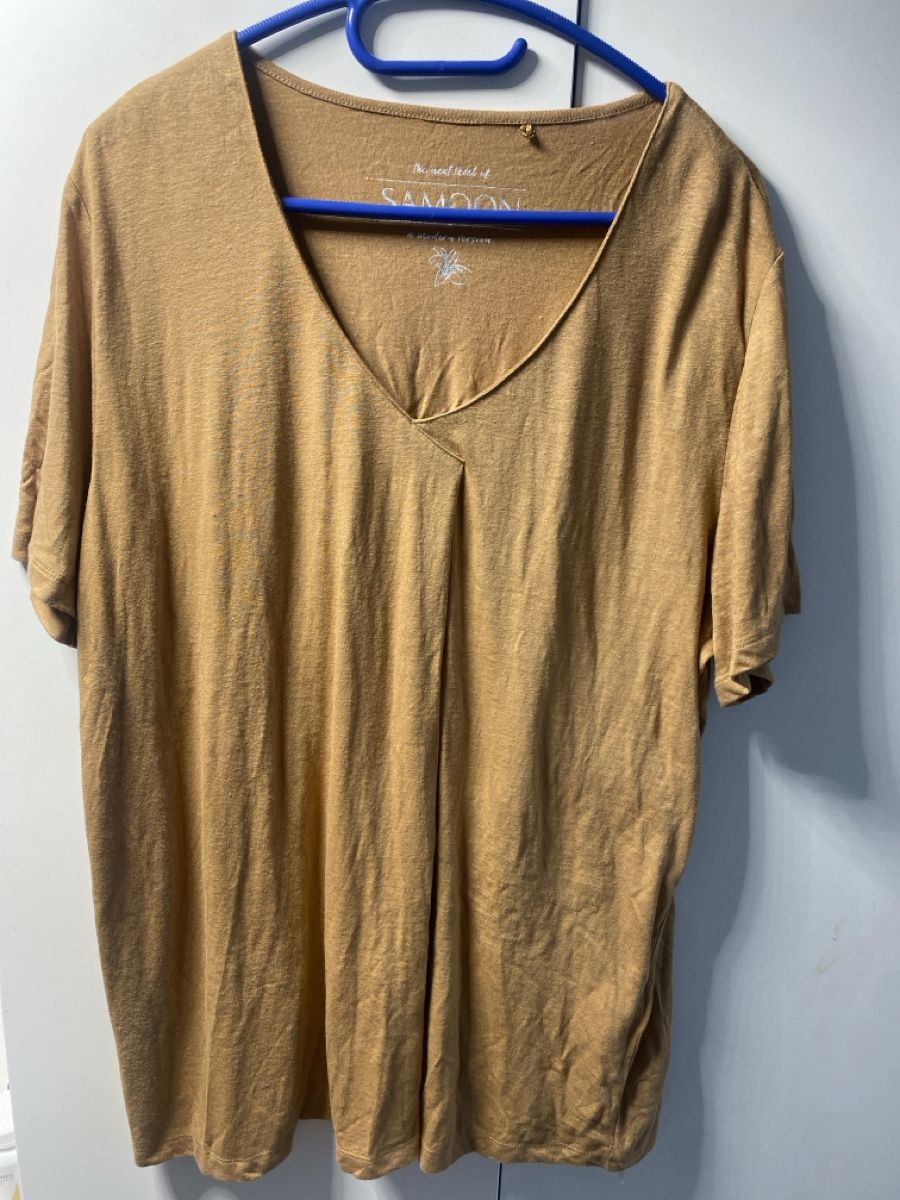 T-shirt: Shirt Gr.46 Camel/Braun - 55% Leinen – Nuovo e nell'imballaggio originale da Dübendorf venduto da feusiedi