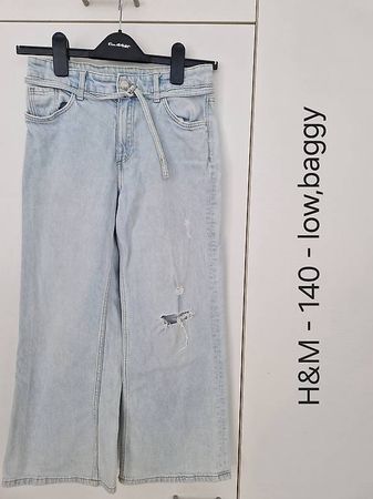 Low Baggy Jeans von H&M in Grösse 140
