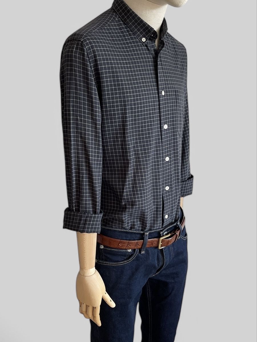 Camicie: AMI Button-Down Hemd – Kariert, Gr. 41 / M / 100 % Baumwolle – Usato da Zürich venduto da Recode.Fashion 3