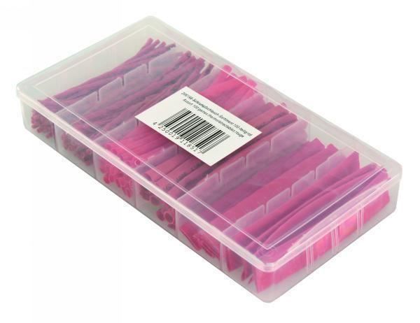 Elektronikbauteile: Schrumpfschlauch Set 100 Teile rot – Neu und originalverpackt aus Pfungen von Famadm 1