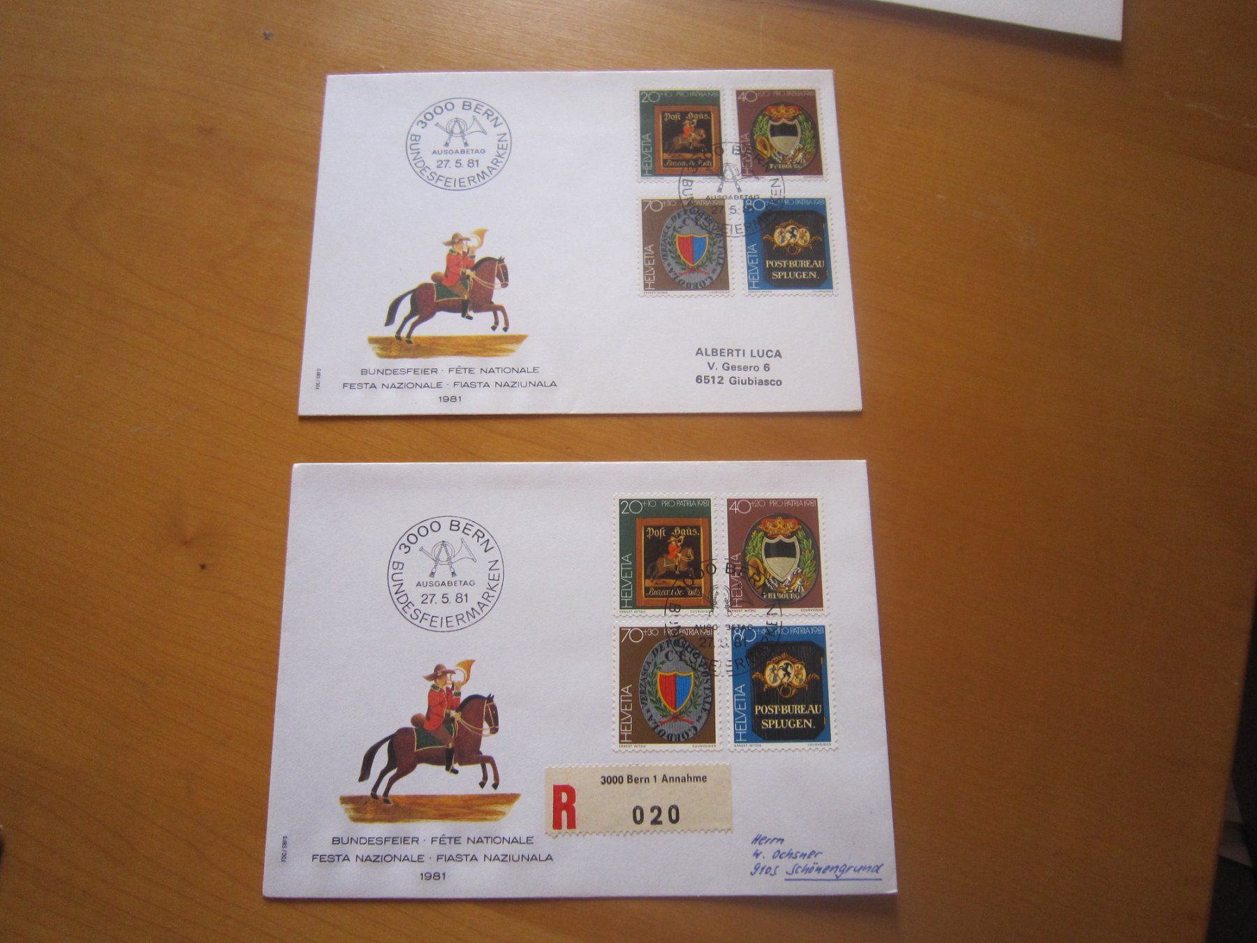 Tous les timbres: PP 1981 FDC Serie und einzeln – D'occasion à Gordola par Polentaefung 3