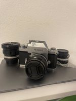 Nikon f + 3 obbiettivi 
