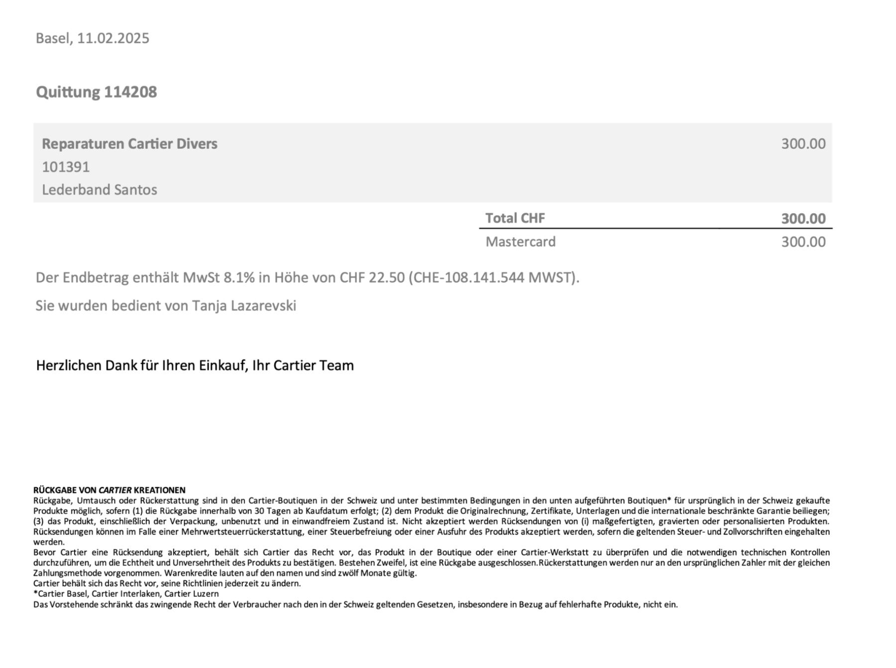 Cartier Bracciali & Braccialetti: Cartier Uhrenarmband – Nuovo (secondo la descrizione) da Möhlin venduto da zille_bs 2