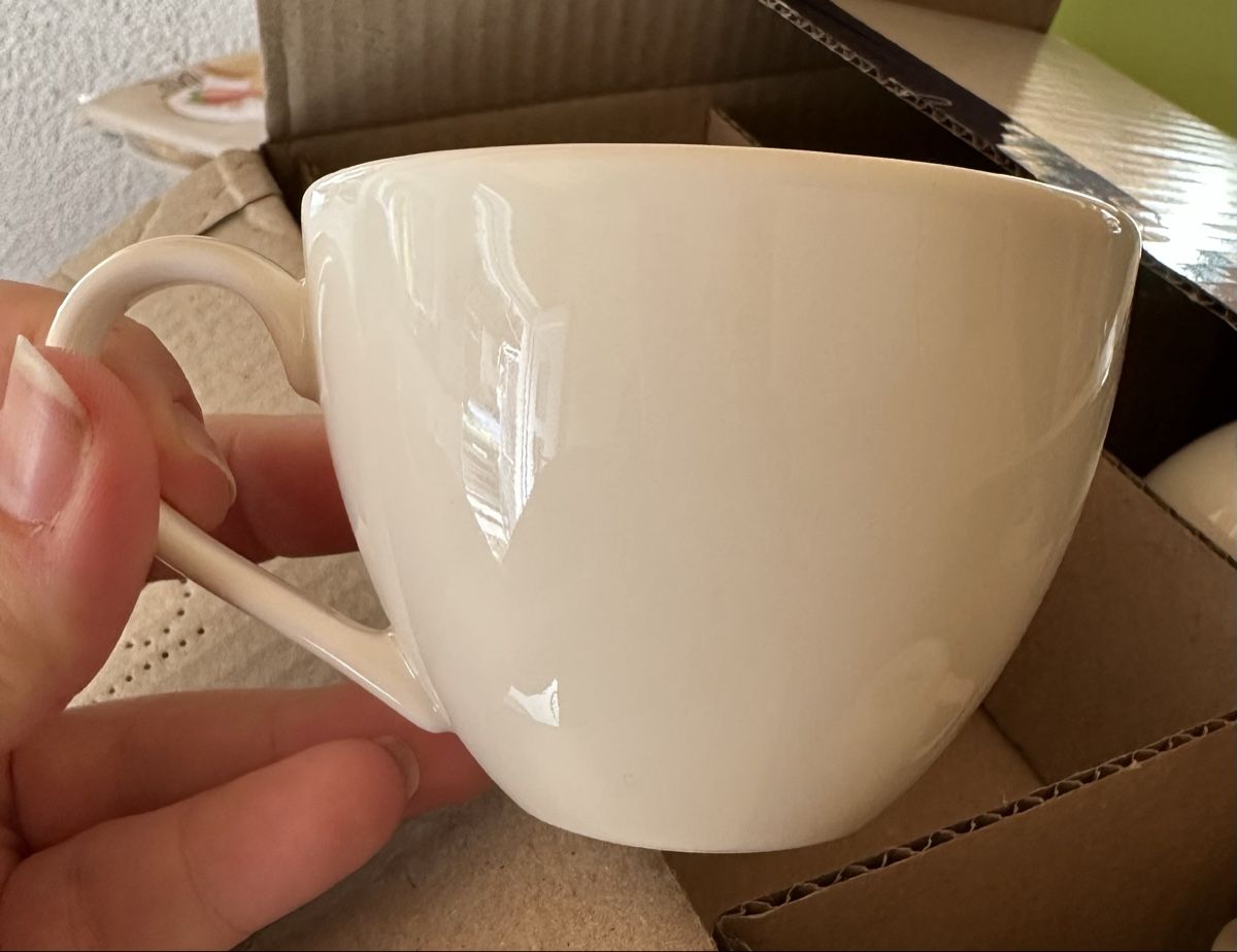 Villeroy & Boch Tazze: Villeroy & Boch "Basic White" Coffee Cups, 12 Cups – Nuovo e nell'imballaggio originale da Burgistein venduto da Averse 2