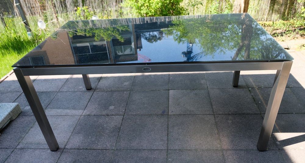 Gartentisch von STERN, Gestell Edelstahl 160 x 90 cm Kaufen auf Ricardo