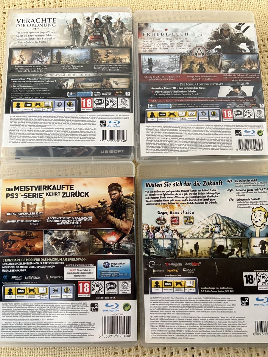 Sony Jeux: PLAYSTATION 3 games – Neuf (Voir description) à Herzogenbuchsee par warrior77 1