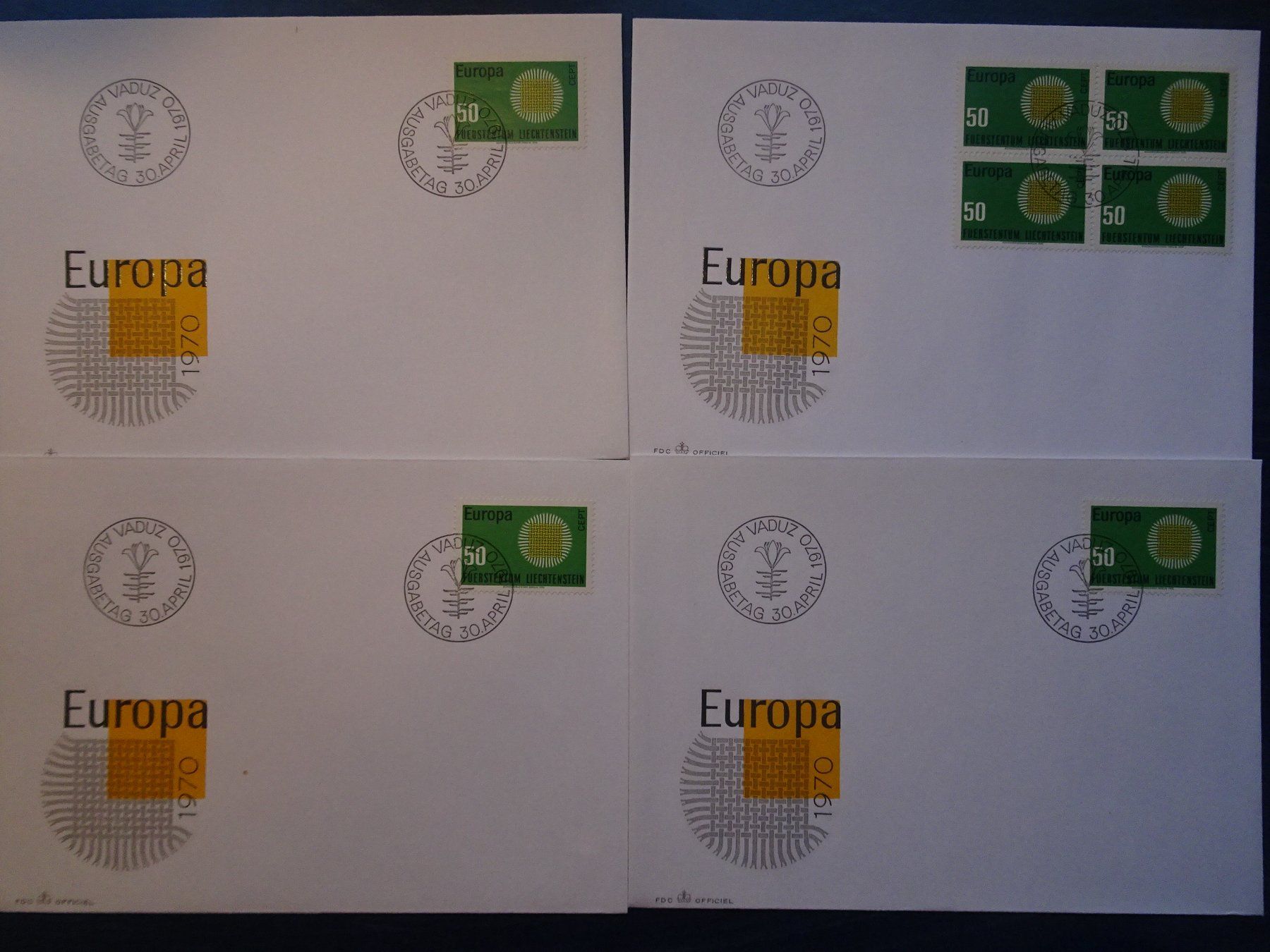 Tous les timbres: FDC 1970 – Neuf (Voir description) à Aadorf par Chnorli-Furz