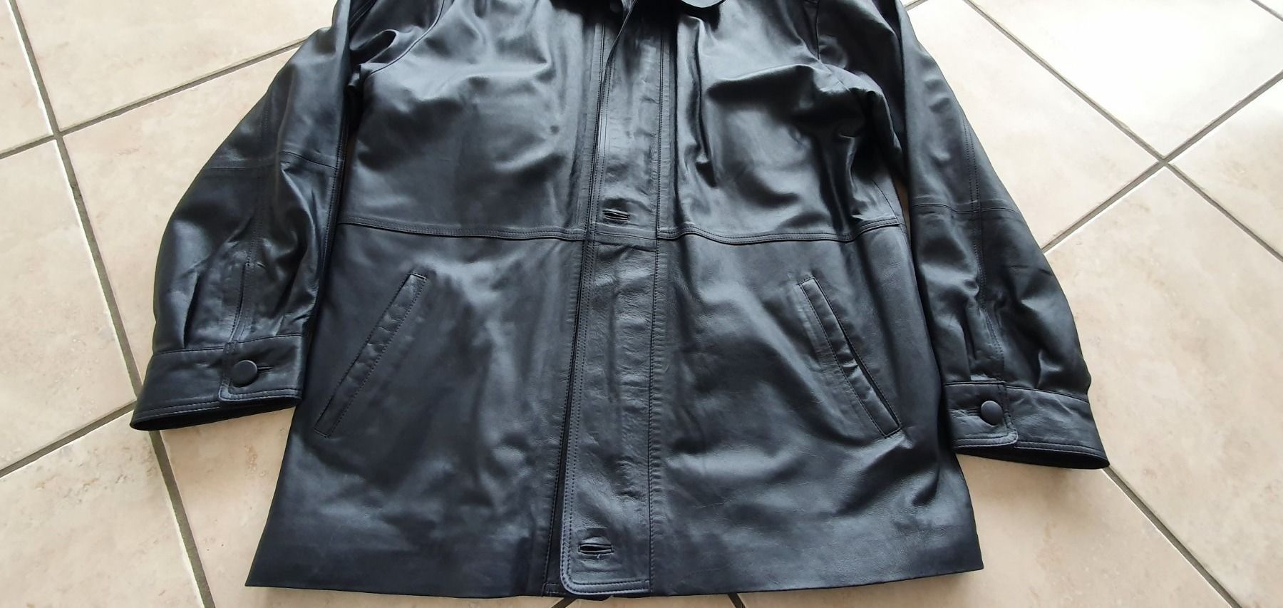 Jacken: Veste en cuir nappa M – Neu (gemäss Beschreibung) aus Moutier von Matteoleroux
