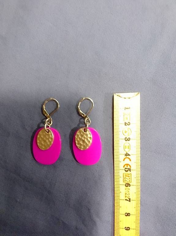 Orecchini pendenti & Orecchini a lobo: Ohrschmuck Unikat pink silber – Nuovo (secondo la descrizione) da Bern venduto da samtgrau 3