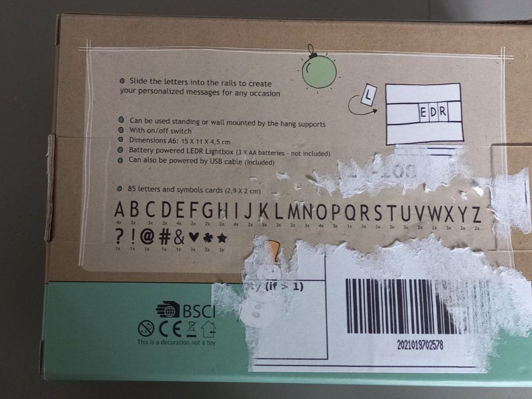 Tutte le decorazioni: Licht-Letterbox klein – Nuovo e nell'imballaggio originale da Bözberg venduto da Missdior3 1