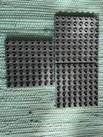 3 Duplo Lego Platten grau