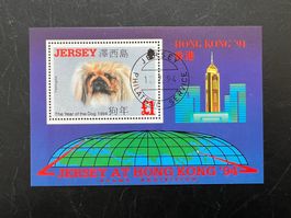 GB-Jersey 1994 ** Bl.8 A Briefmarkenausstell  Erstag  (A808)
