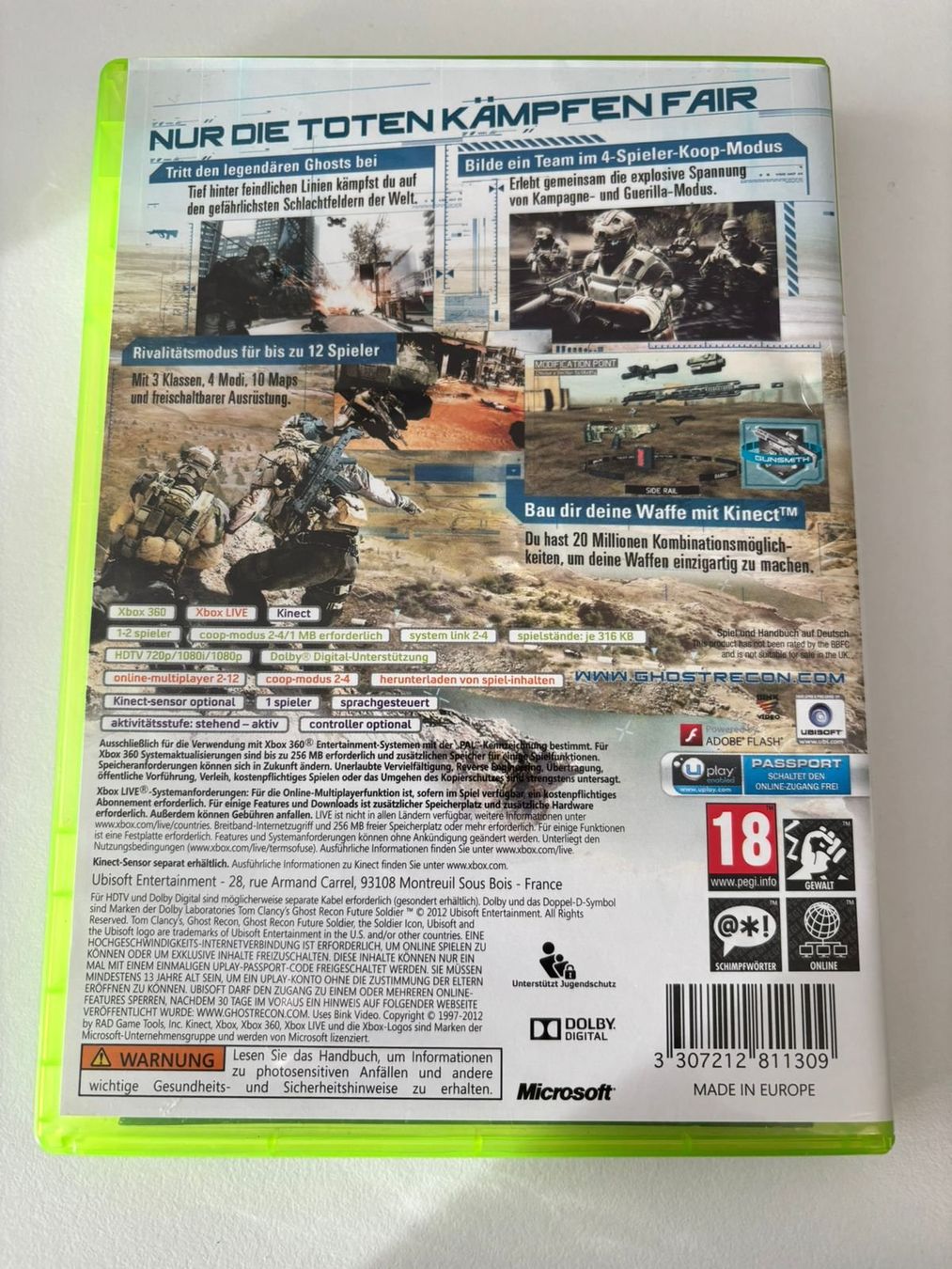 Spiele: Tom Clancy's Ghost Recon Future Soldier (XBOX 360) – Gebraucht aus Herisau von Seyashop1 2